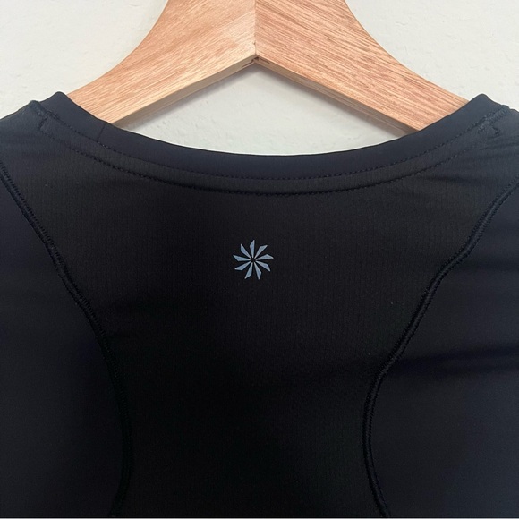 Athleta Eclipse Reflective Black Long Sleeve Top Size XS - Picture 7 of 8